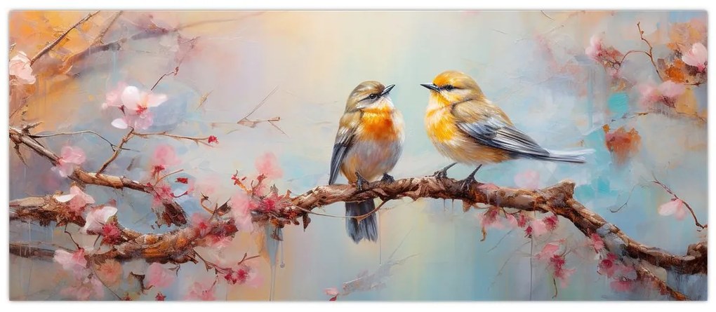 Tablou - Porumbeii (120x50 cm)