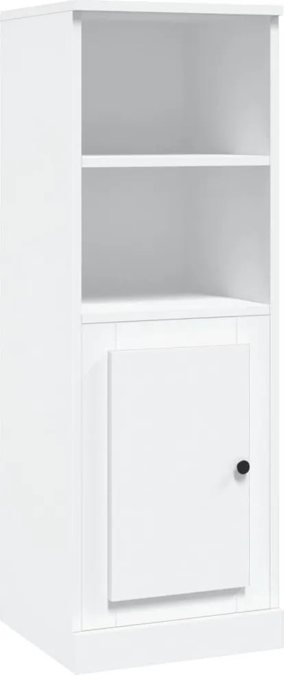vidaXL Dulap înalt, alb, 36x35,5x103,5 cm, lemn compozit