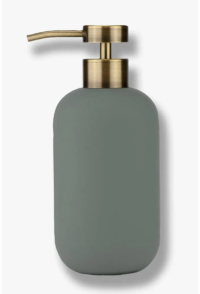 Dozator de săpun lichid verde din ceramică 200 ml Lotus – Mette Ditmer Denmark