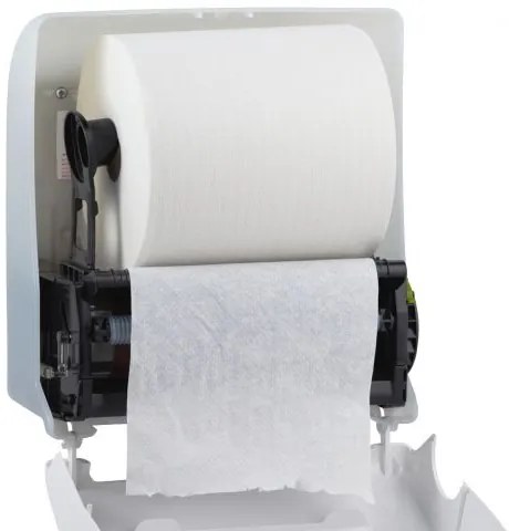 Alimentator mecanic pentru prosoape de hârtie Merida Solid Cut, negru