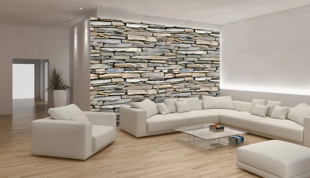 Fototapet - Perete din piatră si cărămizi (152,5x104 cm)