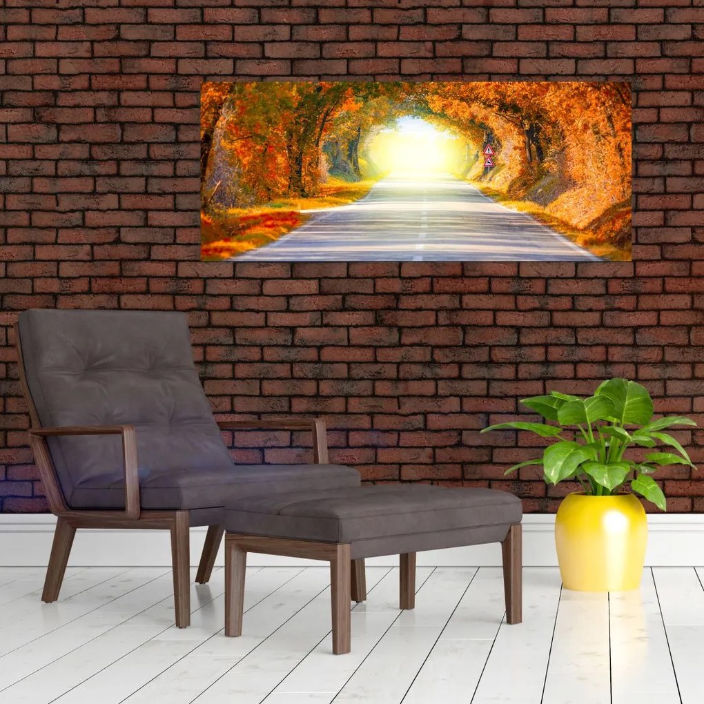 Tablou - Poarta din copaci (120x50 cm)