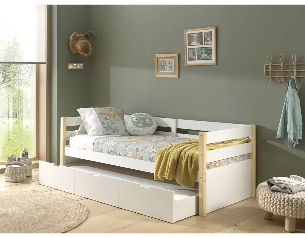 Sertar pentru sub pat de copii alb Margrit - Vipack