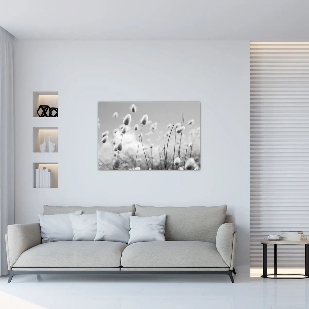 Tablou - Boho iepuraș coadă de iarbă (90x60 cm)