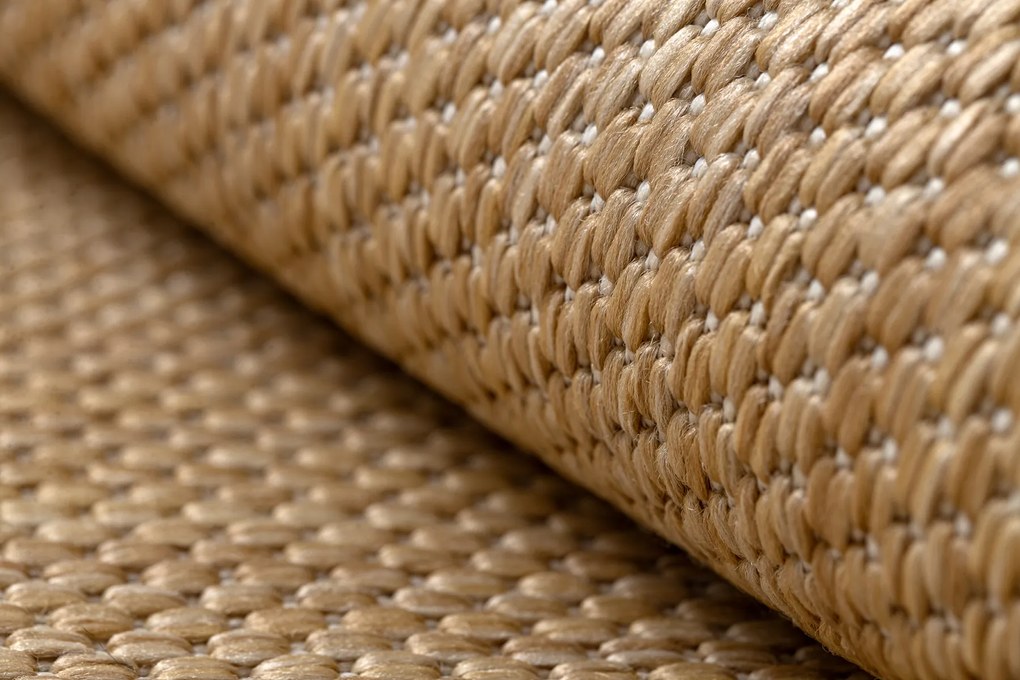 Covor SISAL SION cerc A5165A Melanj țesute plate natural