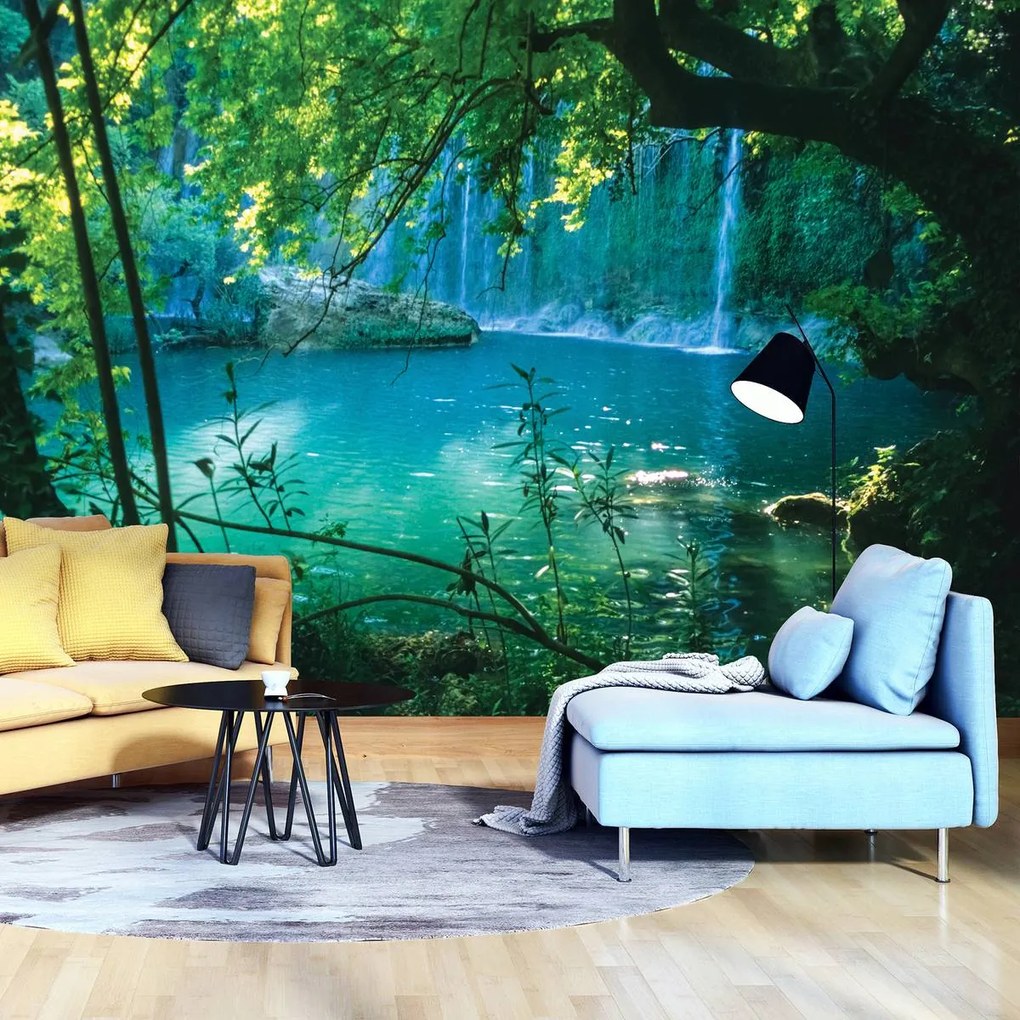 Fototapet - Lacul turcoaz enigmatic (152,5x104 cm)