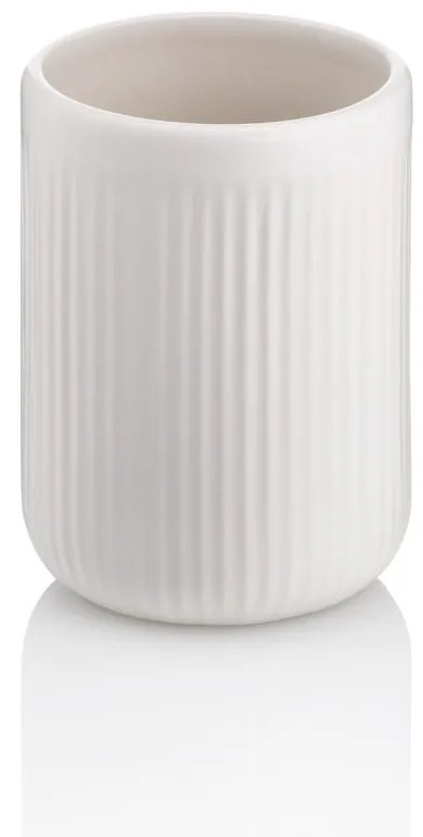 Suport din ceramică pentru periuțe de dinți Kela Adele, alb