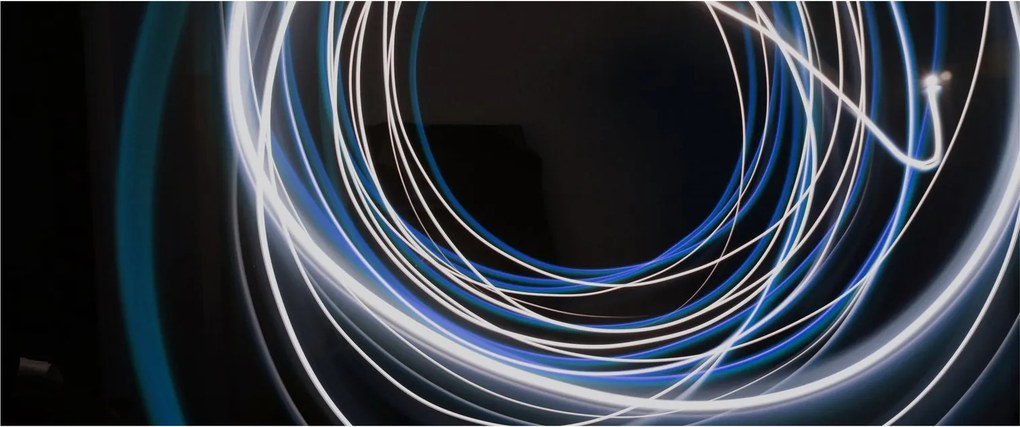 Tabloul cu linii albastre (120x50 cm)