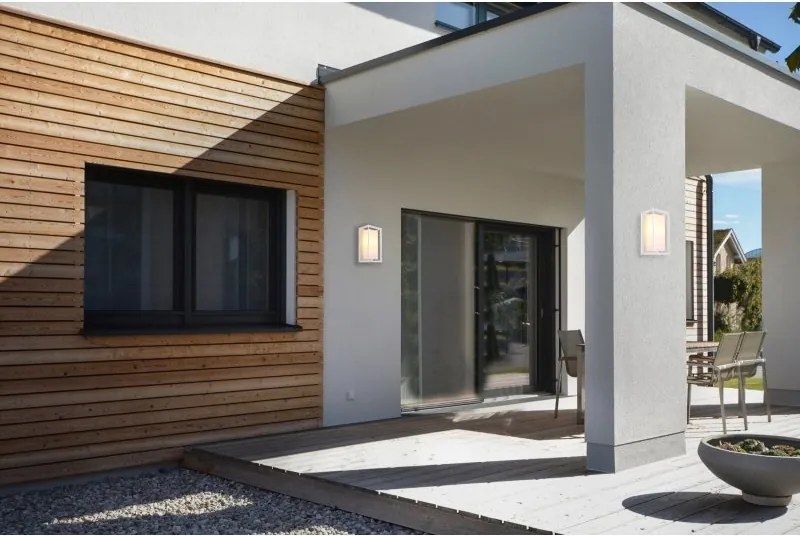 Aplica de perete exterior IP44 LOGANA alba