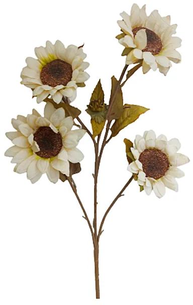Floarea Soarelui artificiala Sunny 65cm, Crem