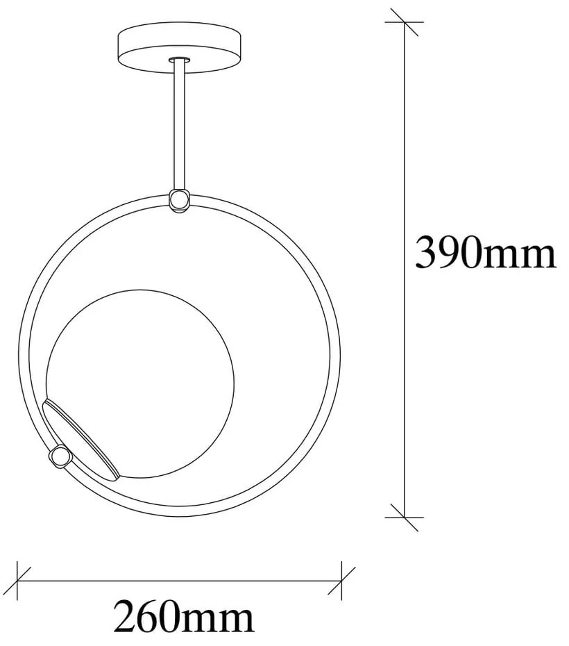 Lustră metalică Opviq lights Erasto, negru