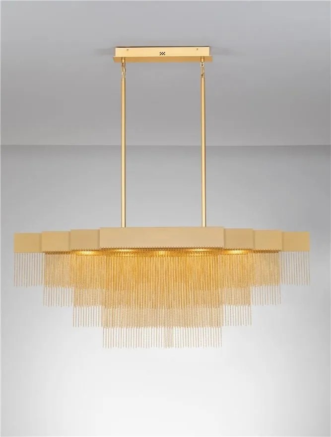 Lustra LED suspendata design modern REVIA aurie