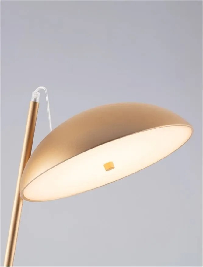 Lampadar, lampa de podea LED Flute auriu