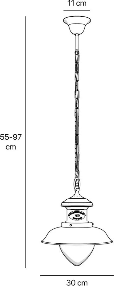 Lustra stil nautic din alama si sticla Al Mare