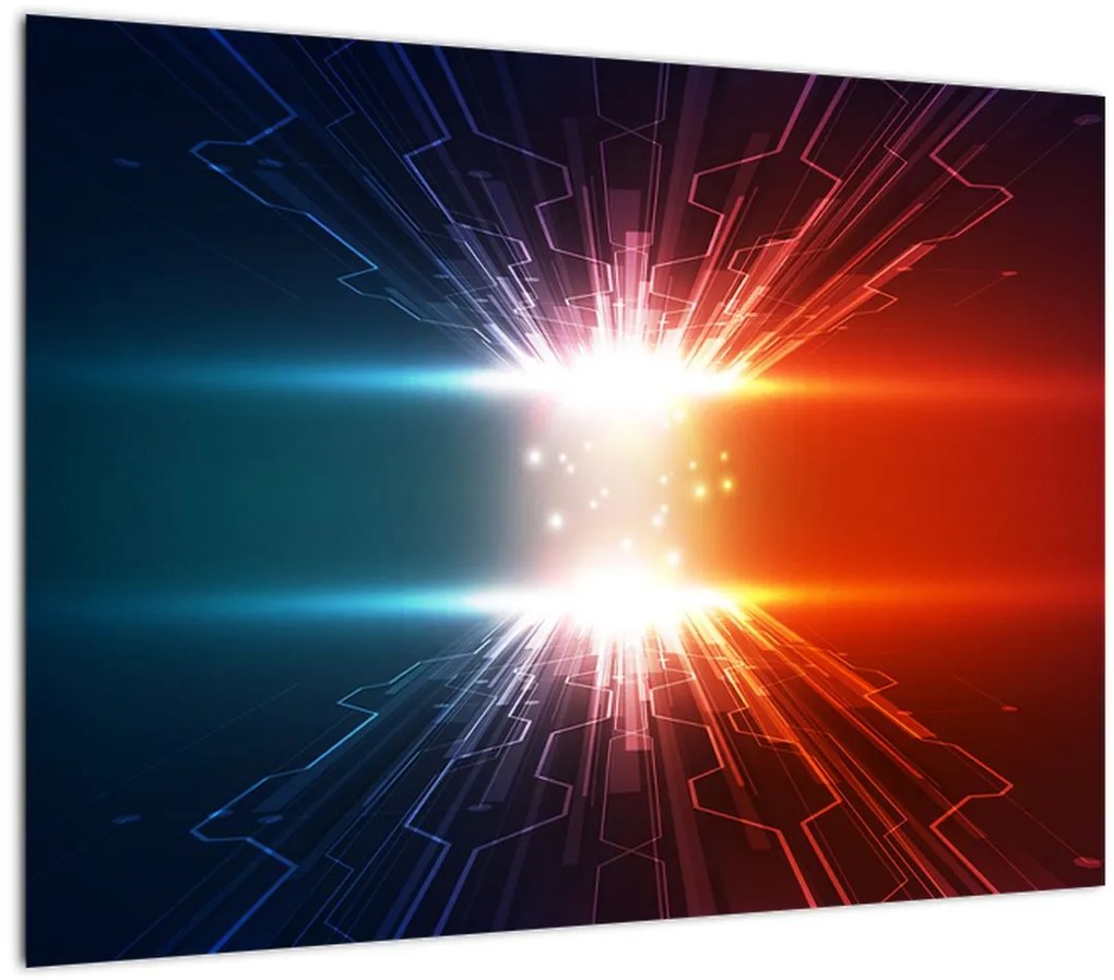 Tablou abstract cu glonț activ (70x50 cm)