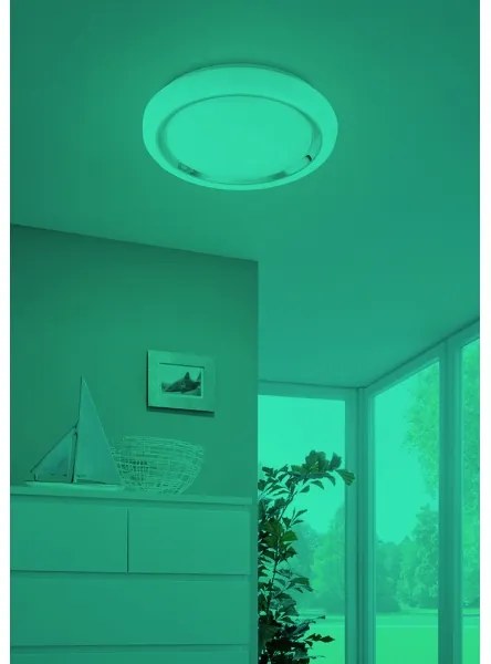 Eglo CAPASSO-C 33254-LED Plafonieră LED RGBW dimabilă, 17W, 230V, Ø34 cm