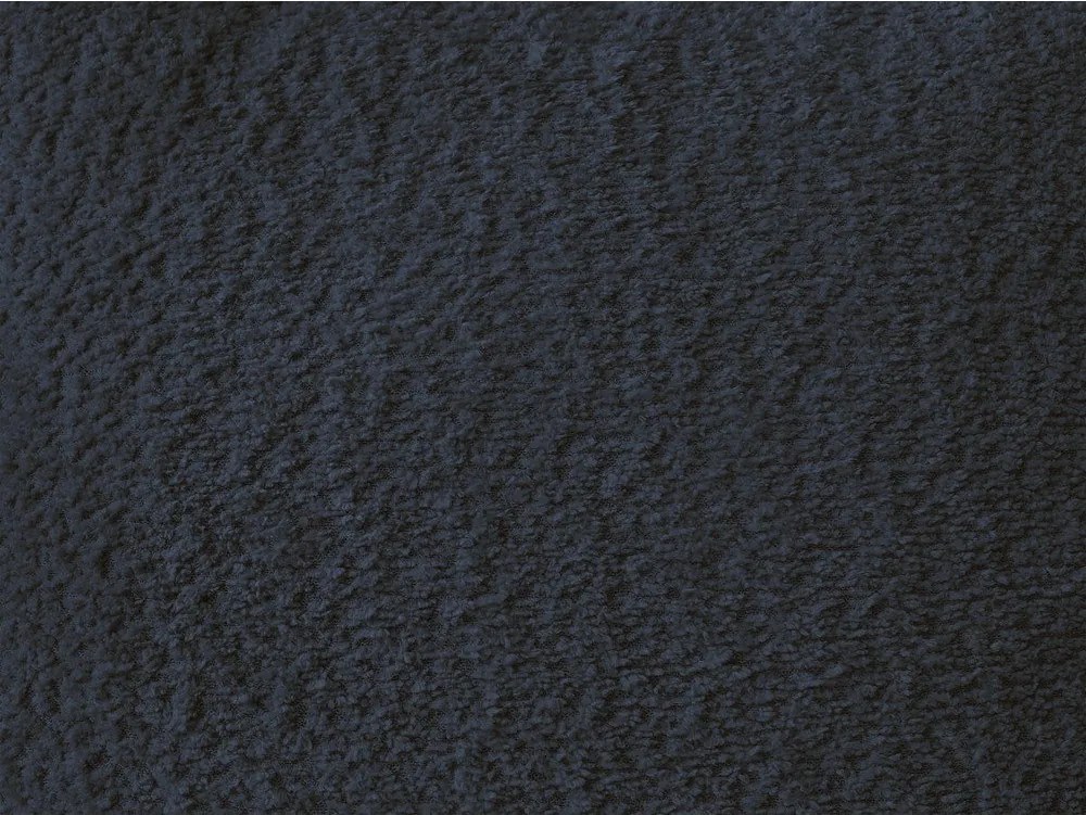 Colțar albastru închis cu tapițerie din țesătură bouclé (cu colț pe partea stângă/cu șezlong) Azra – Bobochic Paris