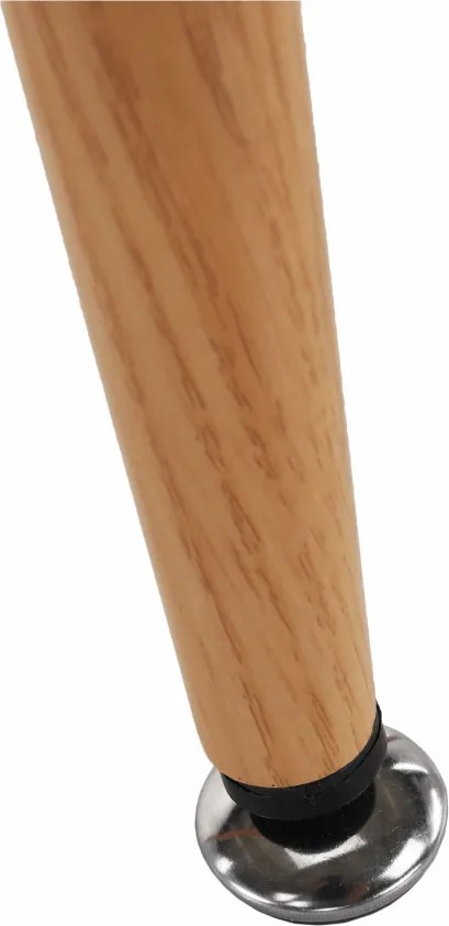 Masă de bar, negru/stejar, diametru 60 cm, IMAM