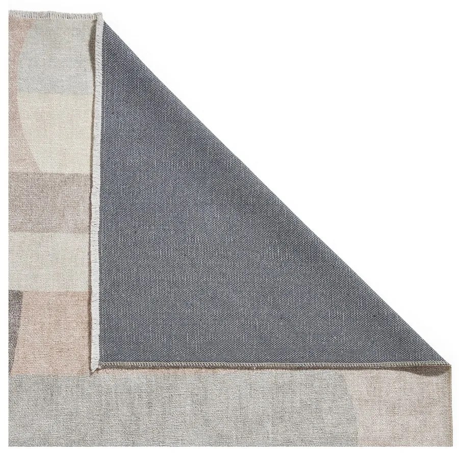 Covor tip traversă bej lavabil din amestec de bumbac 60x170 cm Whisper – Think Rugs