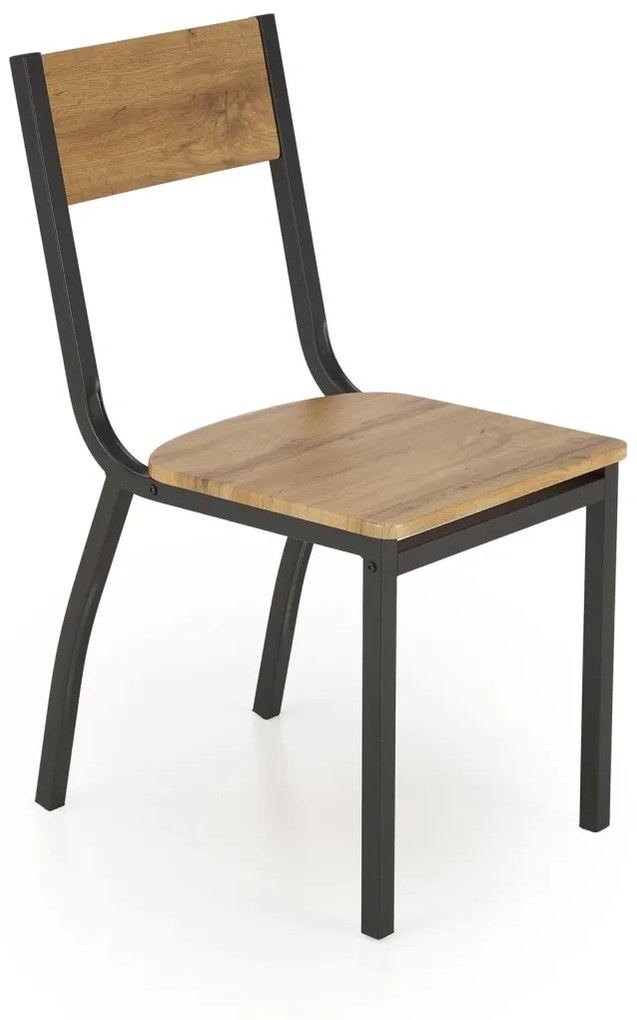 Set masa + 4 scaune Milton natur/negru