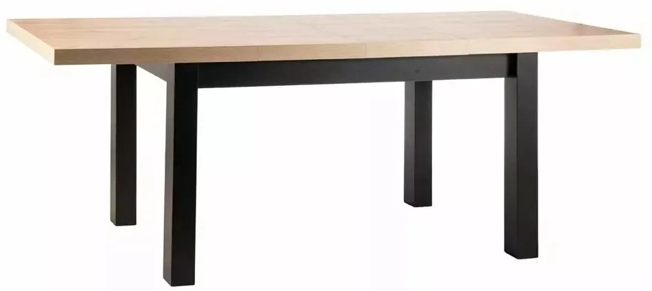 Masa extensibila Presto stejar artizan/negru L140-218 cm