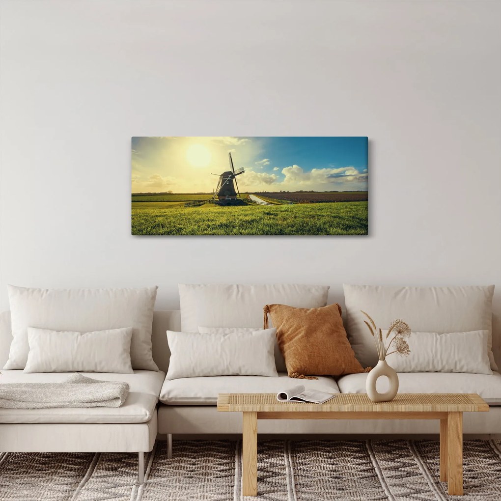 Tablou - Mori de vânt (120x50 cm)