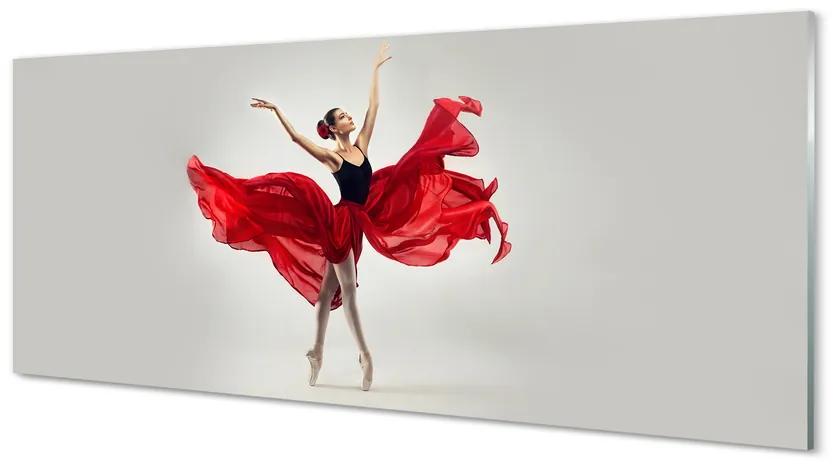 Tablouri pe sticlă balerină femeie