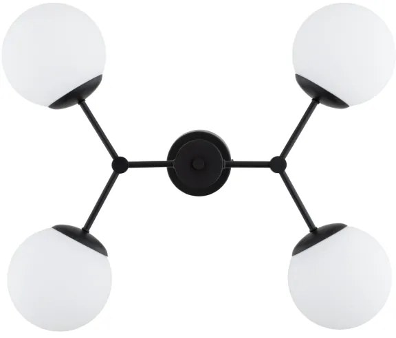 Lustră pe tijă FOTON 4xE14/10W/230V negru