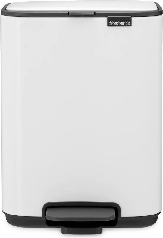 Coș de gunoi alb cu pedală din oțel 4 l Bo – Brabantia
