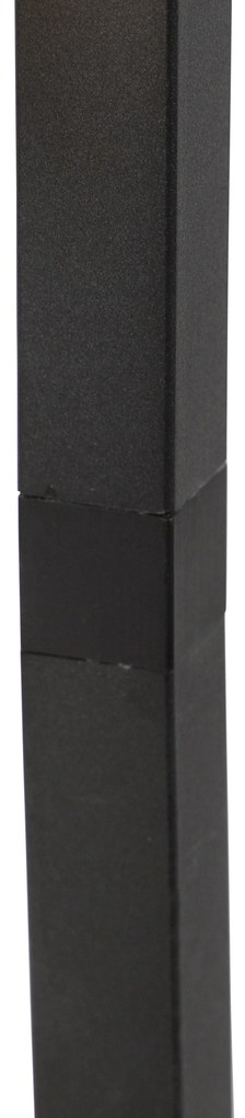 Lampă de podea inteligentă neagră cu 3 lumini, inclusiv Wi-Fi G95 - Big Cage