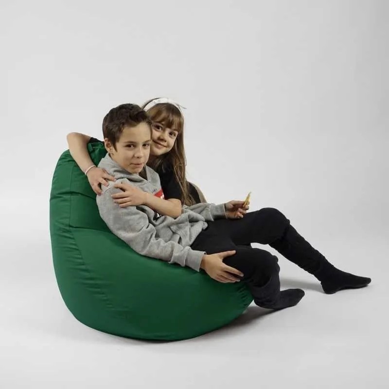 Fotoliu puf copii, Nirvana Light Pufrelax, Material Impermeabil - Smarald