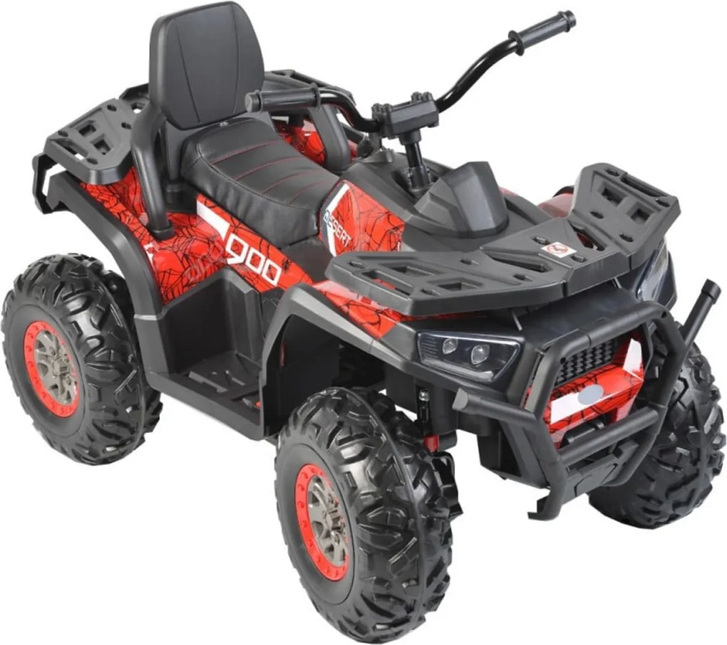 ATV Electric cu acumulator pentru copii NOVOKIDS™ Desert Rider , Cu faruri luminoase, Roti din Cauciuc EVA, 3-12 ani , max 50 kg , 2 Baterii de 12V,