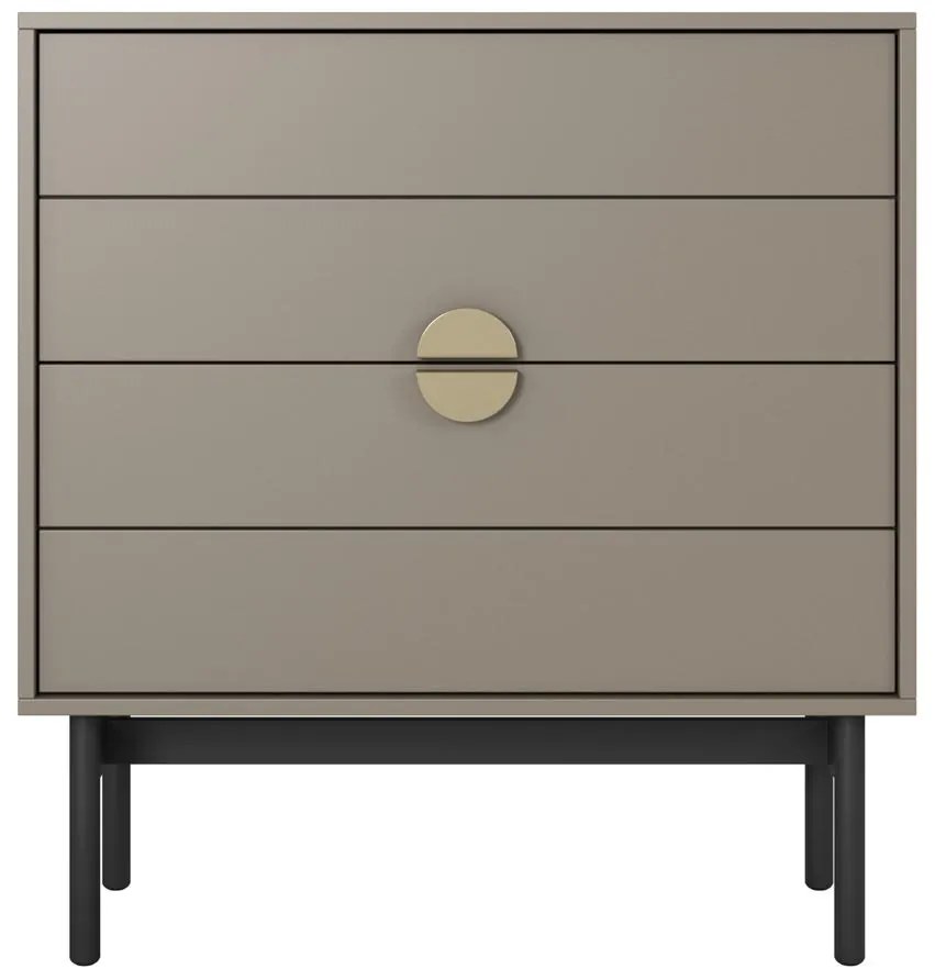 Comodă Stellia S4 (cappuccino + negru). 1099086