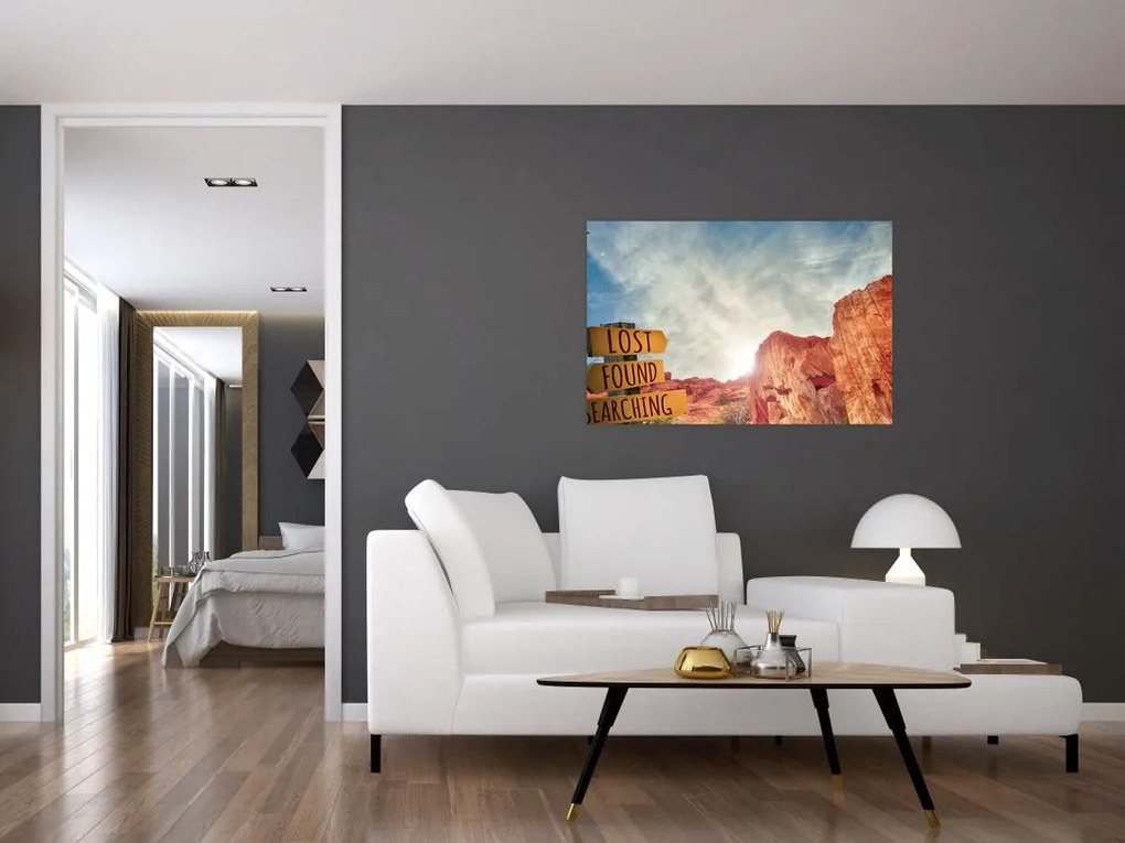 Tablou unui indicator cu inscripție (90x60 cm)