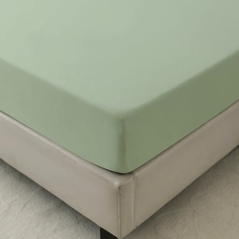 Cearsaf din microfibra MICROVELLE verde deschis 180x200 cm