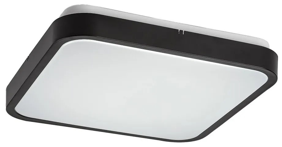 Plafoniera LED baie IP44 Alenzo 29x29cm negru/alb