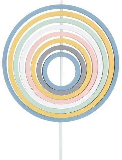 Lustră suspendată pentru copii HOOPS 1xE27/20W/230V Ø 27 cm multicoloră