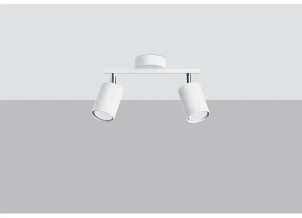 Spot de perete LEMMI 2xGU10/40W/230V alb Sollux SL.1124