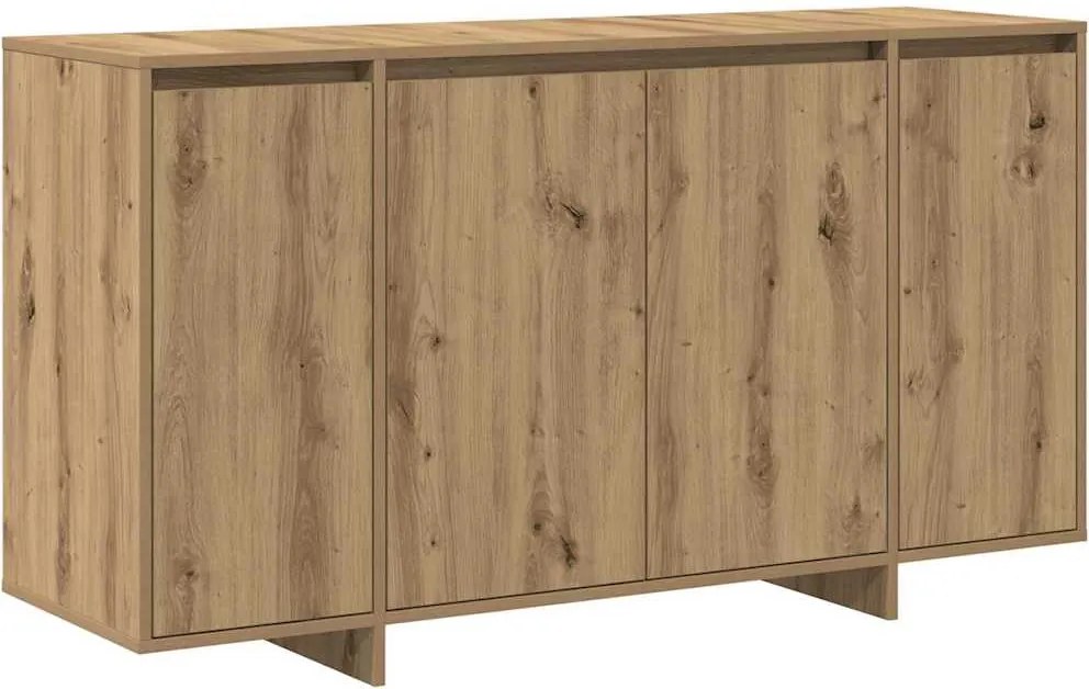 vidaXL Bufet Stejar Artizanal 135 x 41 x 75 cm Lemn compozit