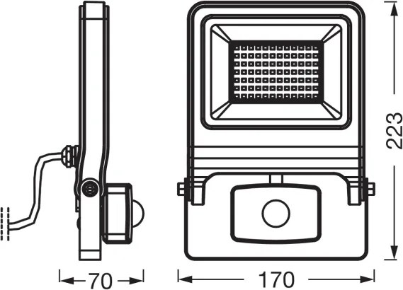 Osram - Proiector LED ENDURA cu senzor, 50W/230V, 3000K, IP44