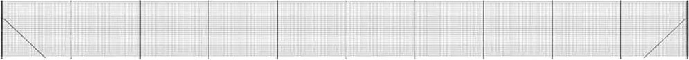 vidaXL Gard plasă de sârmă cu bordură, antracit, 1,6x25 m