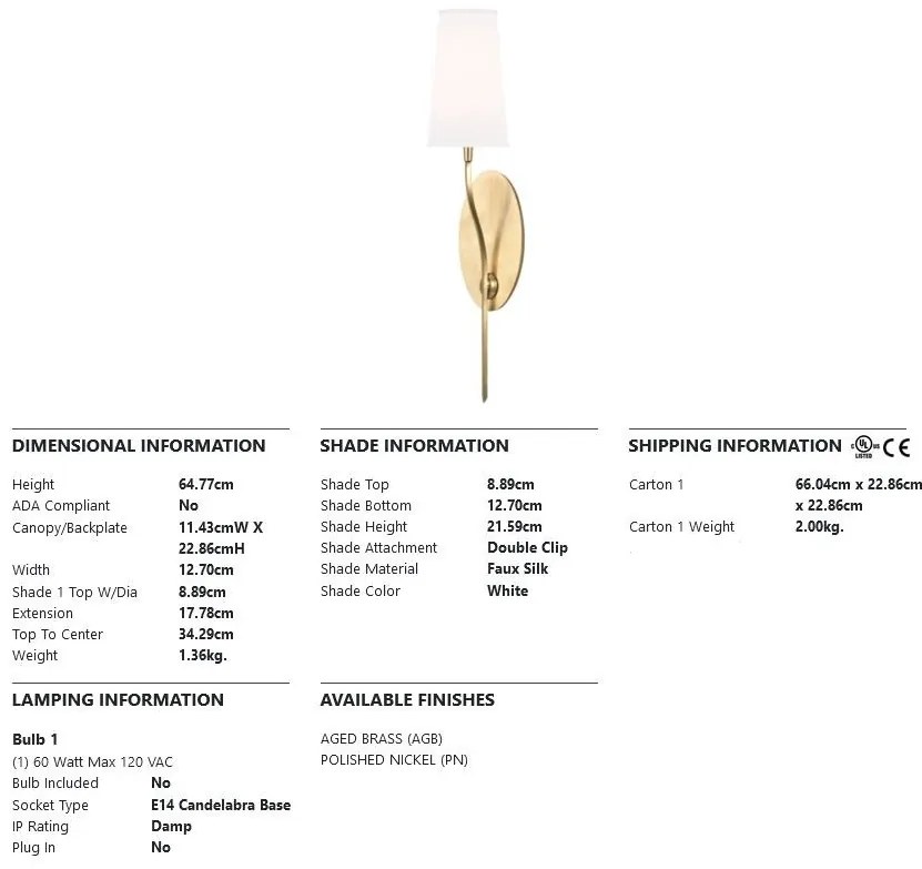 Aplica de perete design elegant RUTLAND alama antichizata