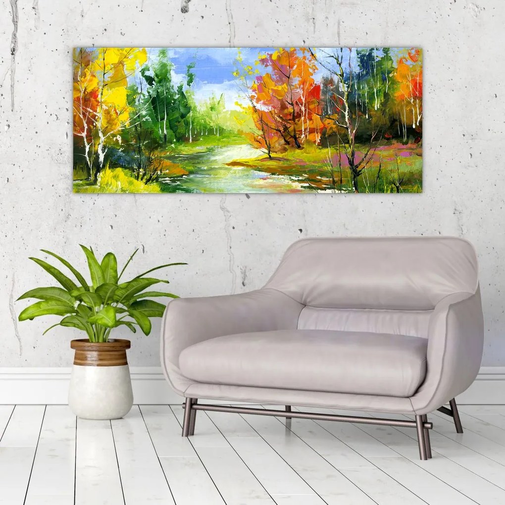 Tablou - Peisaj - pictură (120x50 cm)