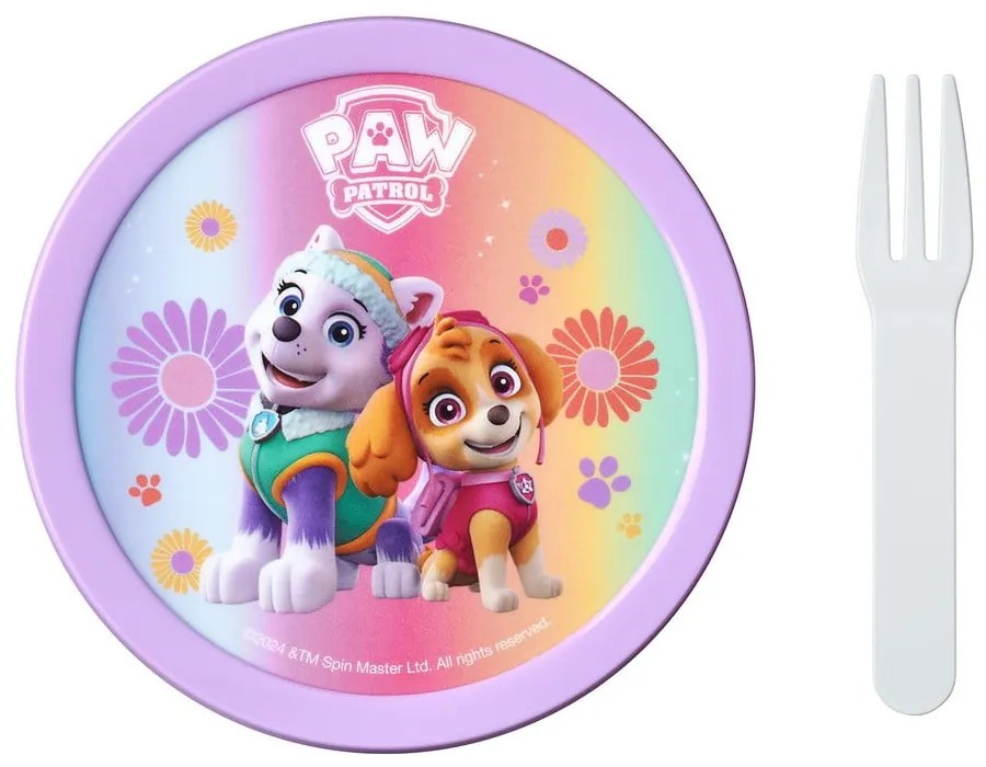 Cutie de gustări pentru copii cu furculiță Paw patrol girls – Mepal