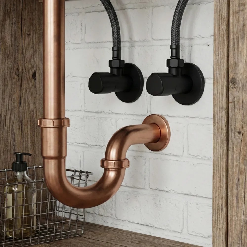 Robinet coltar 02 1 2   x 3 8   negru