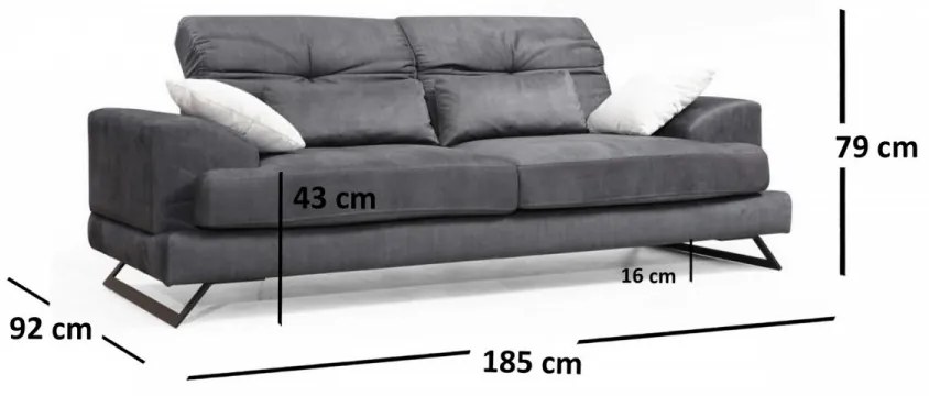 Canapea cu 2 Locuri Frido 2 Seater