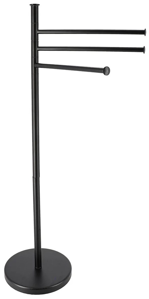 Suport pentru prosoape cu 3 brațe rotative, 82,5 x 22 x 41,5 cm