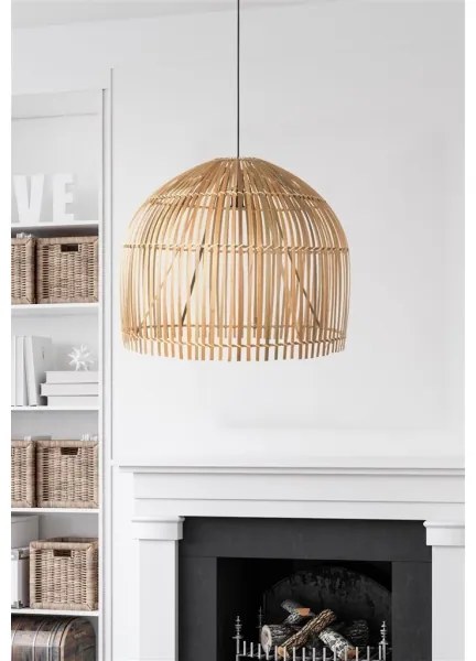 Lustră pe cablu Searchlight 7400CW BALI 1xE27/60W/230V d. 60 cm bambus