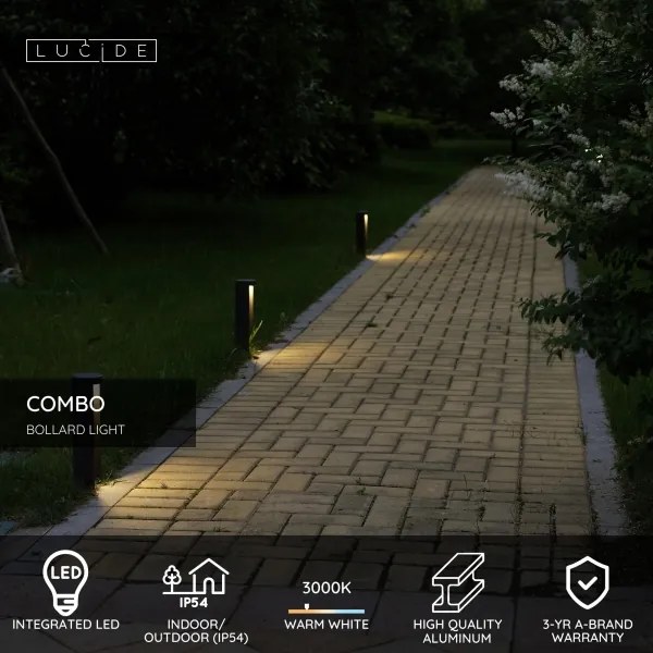 Lucide 27874/25/30 - LED lampa exterior COMBO LED/7W/230V 25 cm