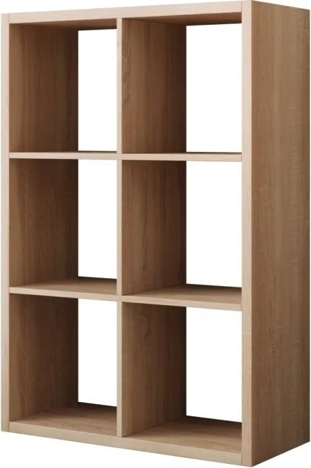 Bibliotecă, 77x113.5 cm, Cleo IV, ADRK Furniture (Culoare: Alb)